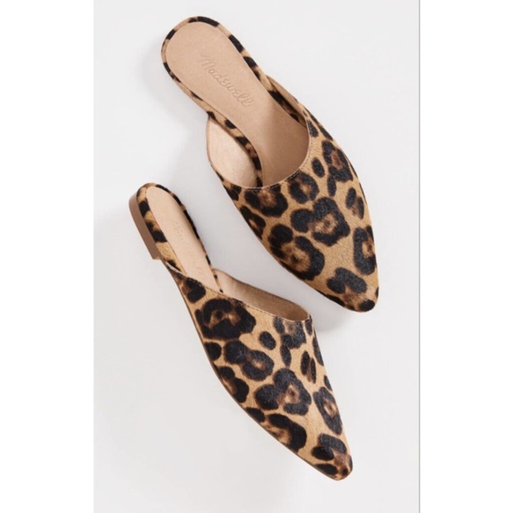 The Remi Mule in Leopard Calf Hair